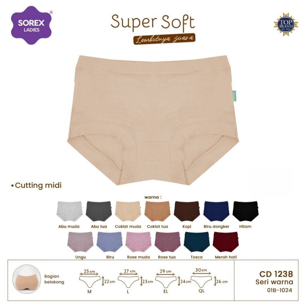 [ZDS] 1/3/6 PCS CELANA DALAM CD SOREX 1238 M L EL QL | REMAJA DEWASA SUPER COMFORT AND COMFY BEST SE