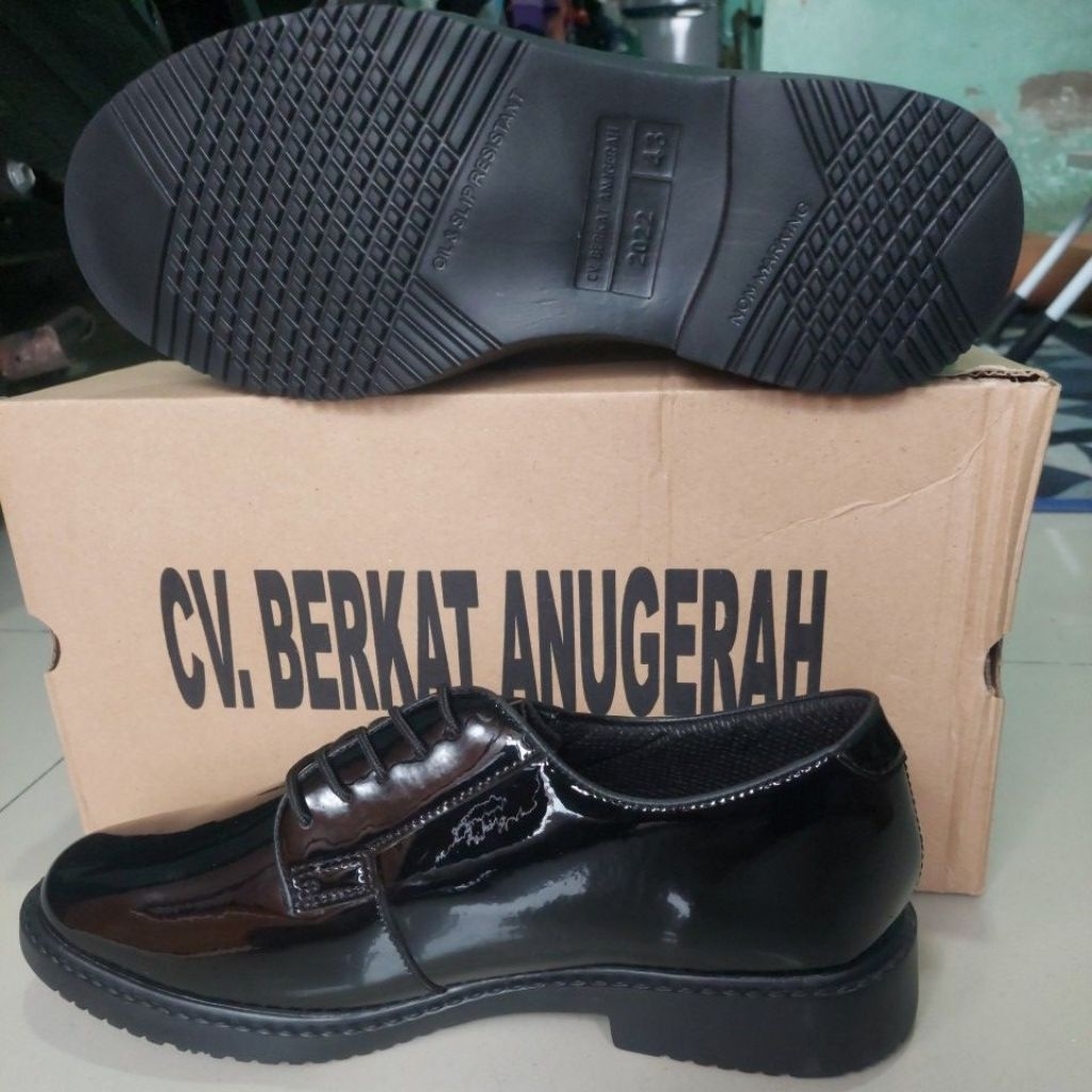 SEPATU PDH kulit JATAH TNI AD ori