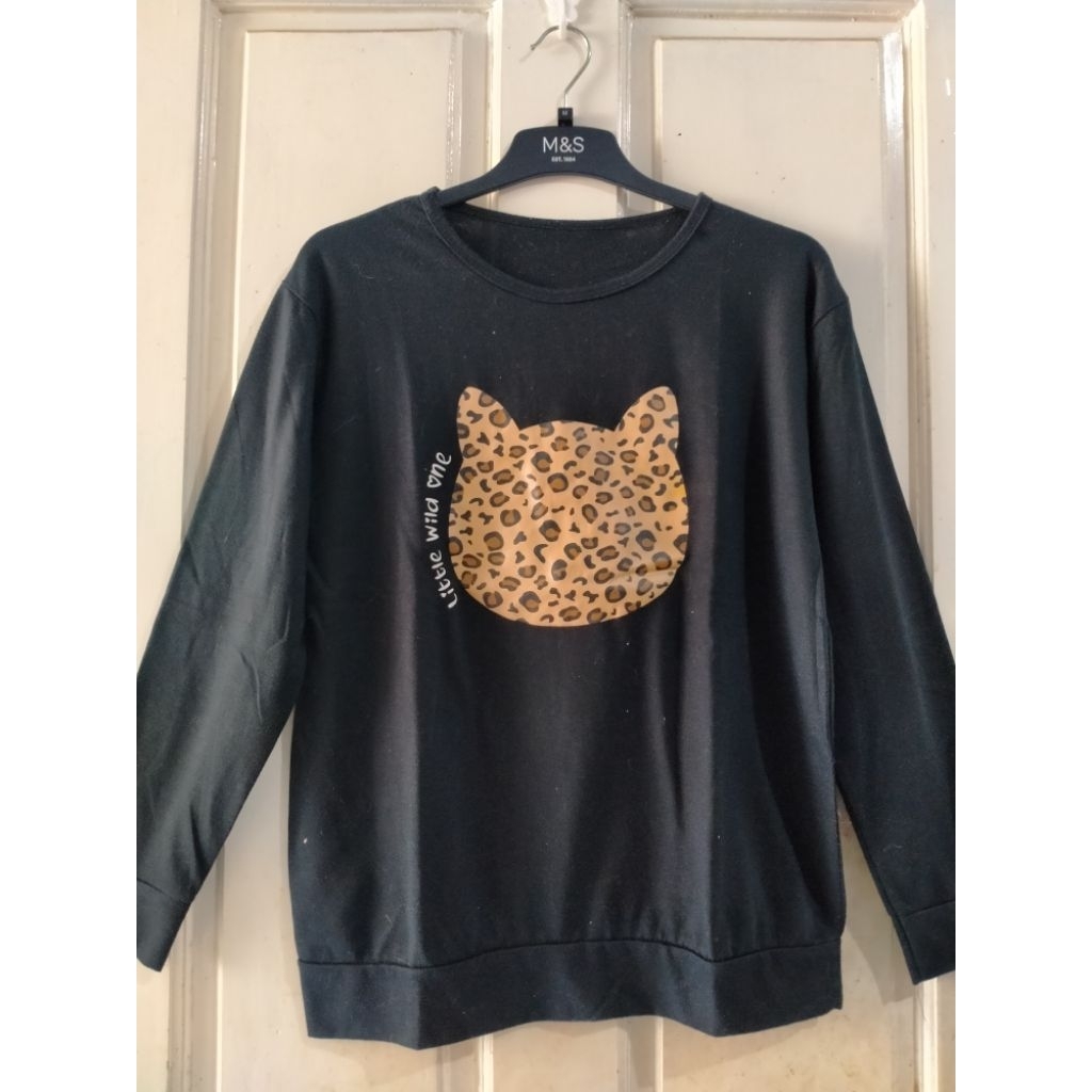 Preloved Sweater Atasan Leopard Wanita