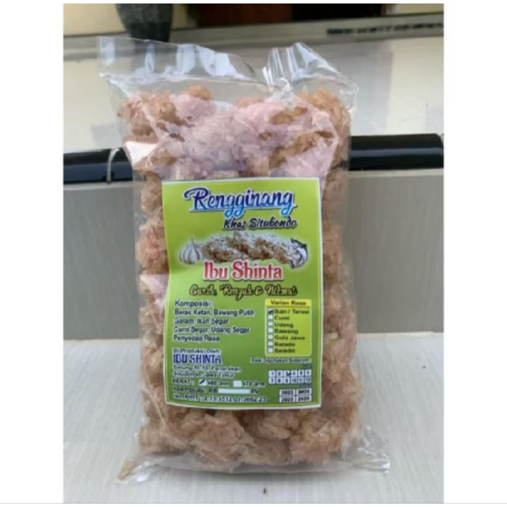 FREE ONGKIR RENGGINANG JUMPUTAN IBU SHINTA (ISI 80-100) KHAS SITUBONDO/RENGGINANG JUMPUTAN IBU SHINT