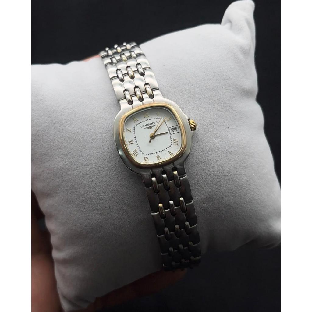 Jam Tangan Vintage Longines Two Tone Roman Dial 1980s