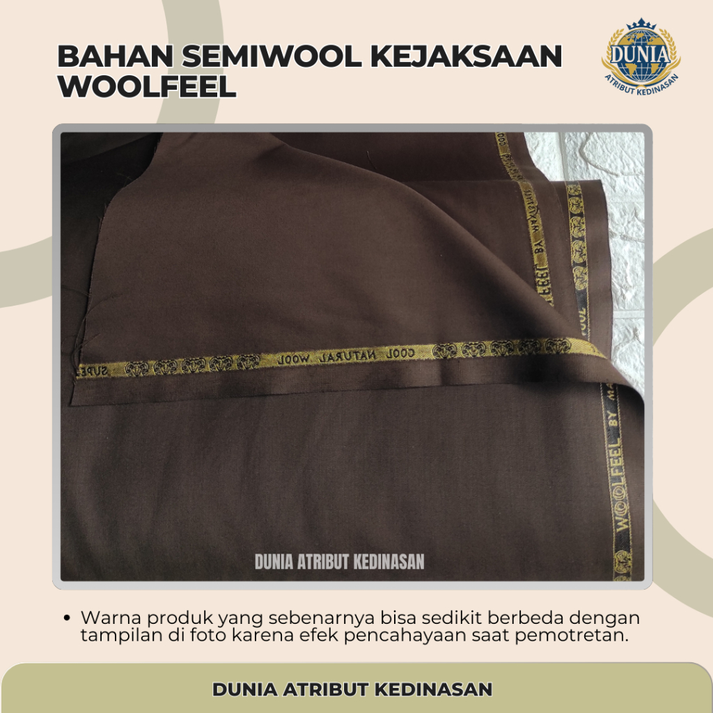 Bahan Seragam Semiwool PDH PDU Kejaksaan Woolfeel