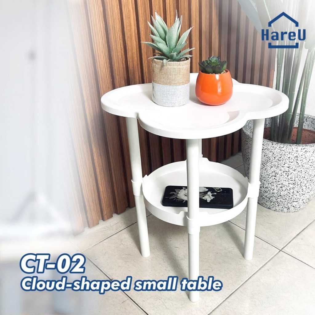 HareU Meja Samping Sofa Meja Kamar Meja kecil Meja Kopi Meja teras Meja Sudut Nakas Minimalis CT-02