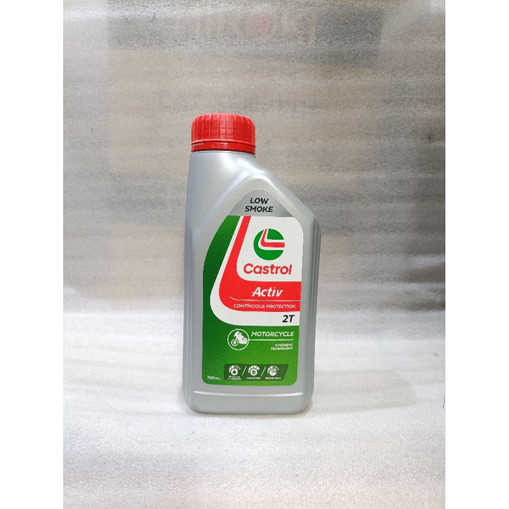 OLI CASTROL ACTIVE 2T LOW SMOKE CASTROL LOW SMOKE 2T OLI SAMPING CASTROL 2T 700ML