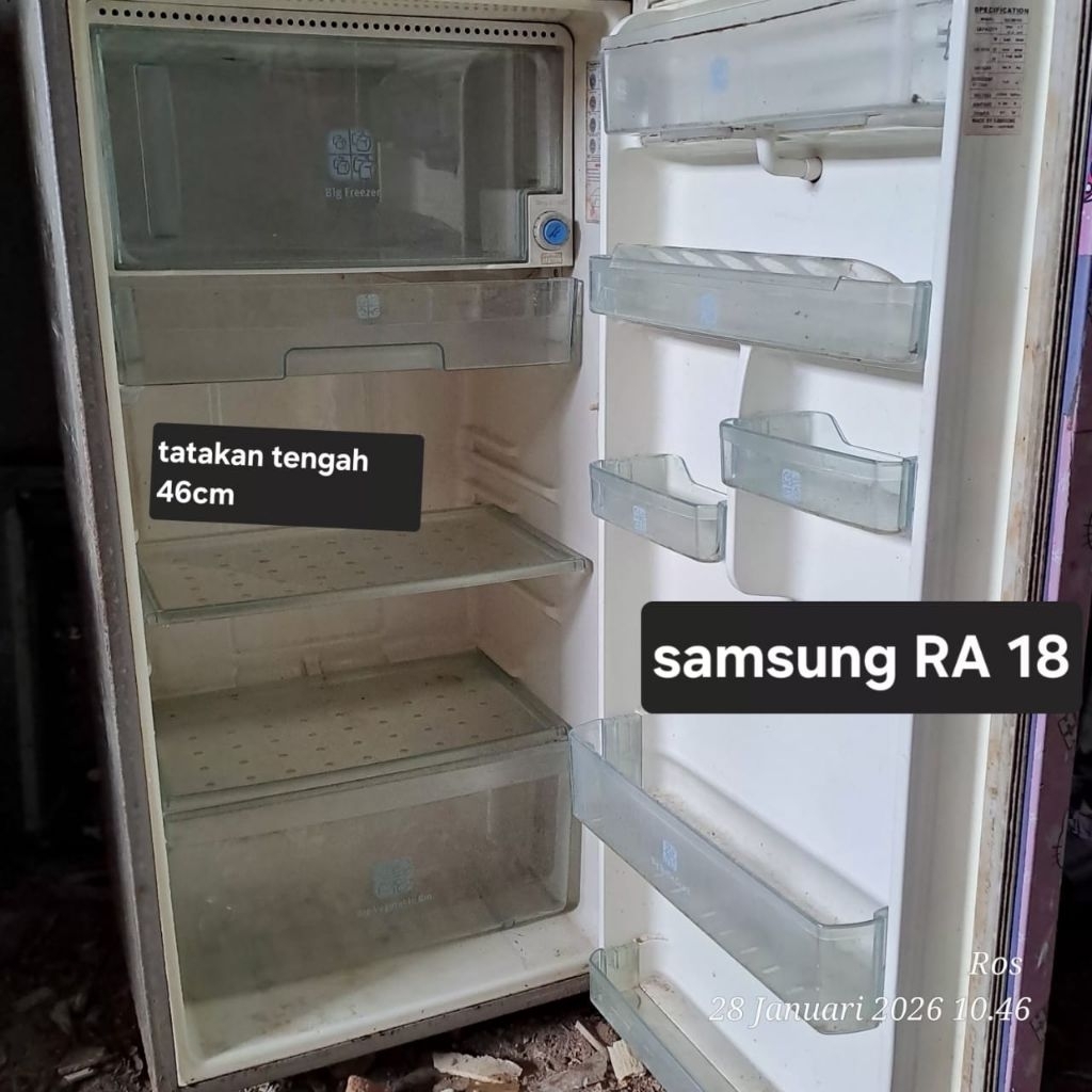 RAK BEKAS KULKAS SAMSUNG 1PINTU TIPE:RA-18