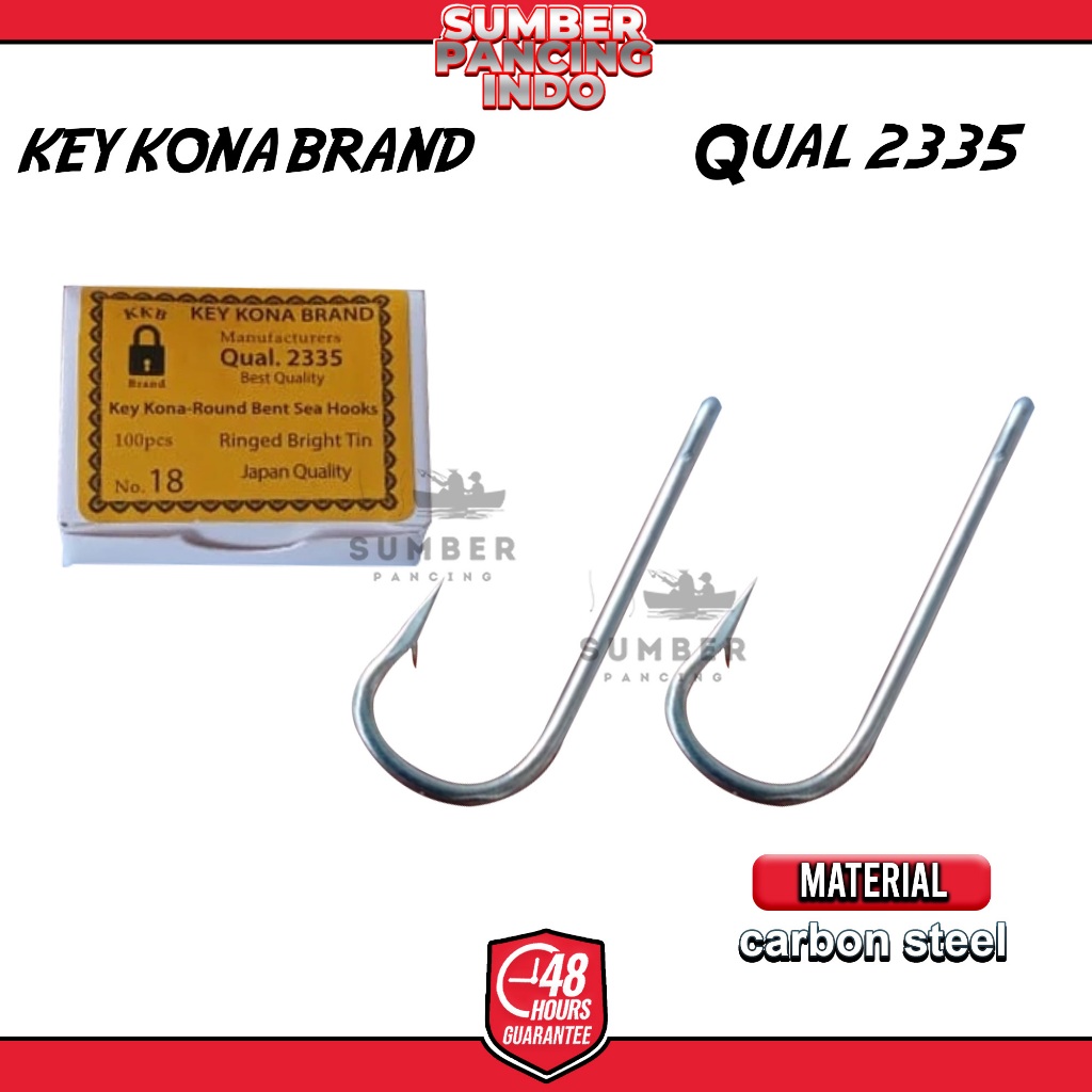 MUSTAD Kail Pancing Kotak ROUND BENT SEA HOOK 2335-TI UltraPoint Technology Extra Strong Kail Kotaka