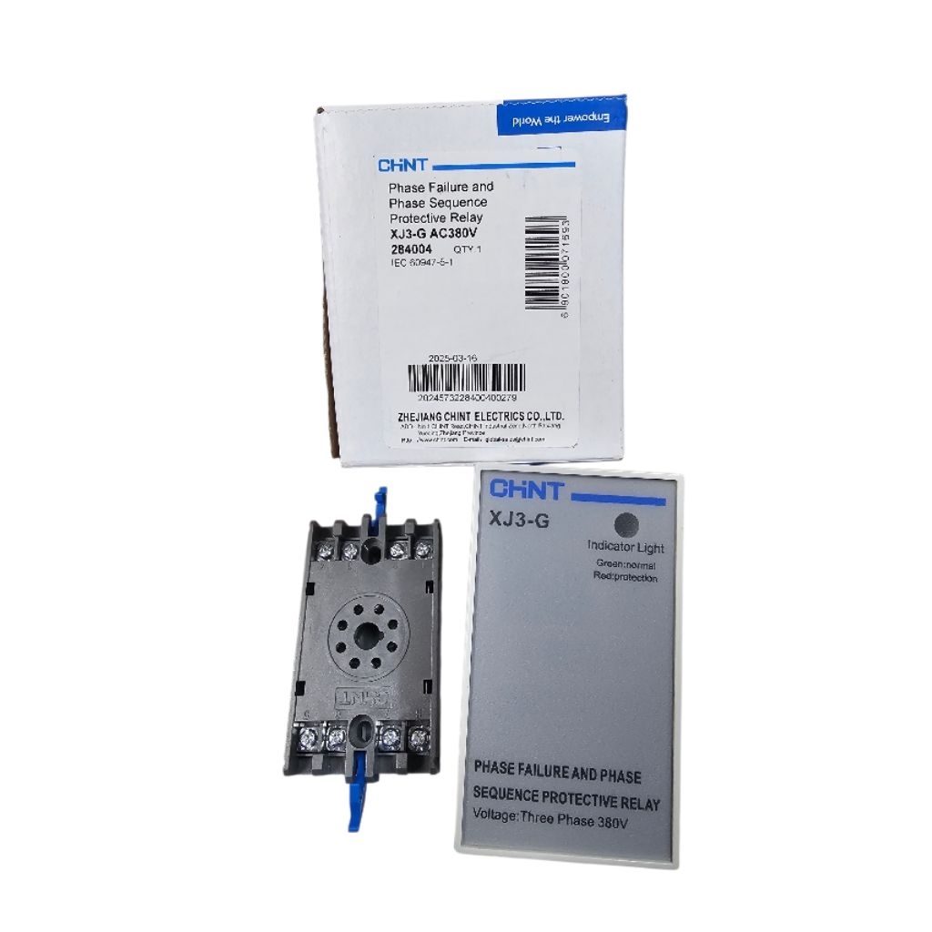 PHASE FAILURE AND PHASE SEQUENCE PROTECTOR XJ3-G  CHNT