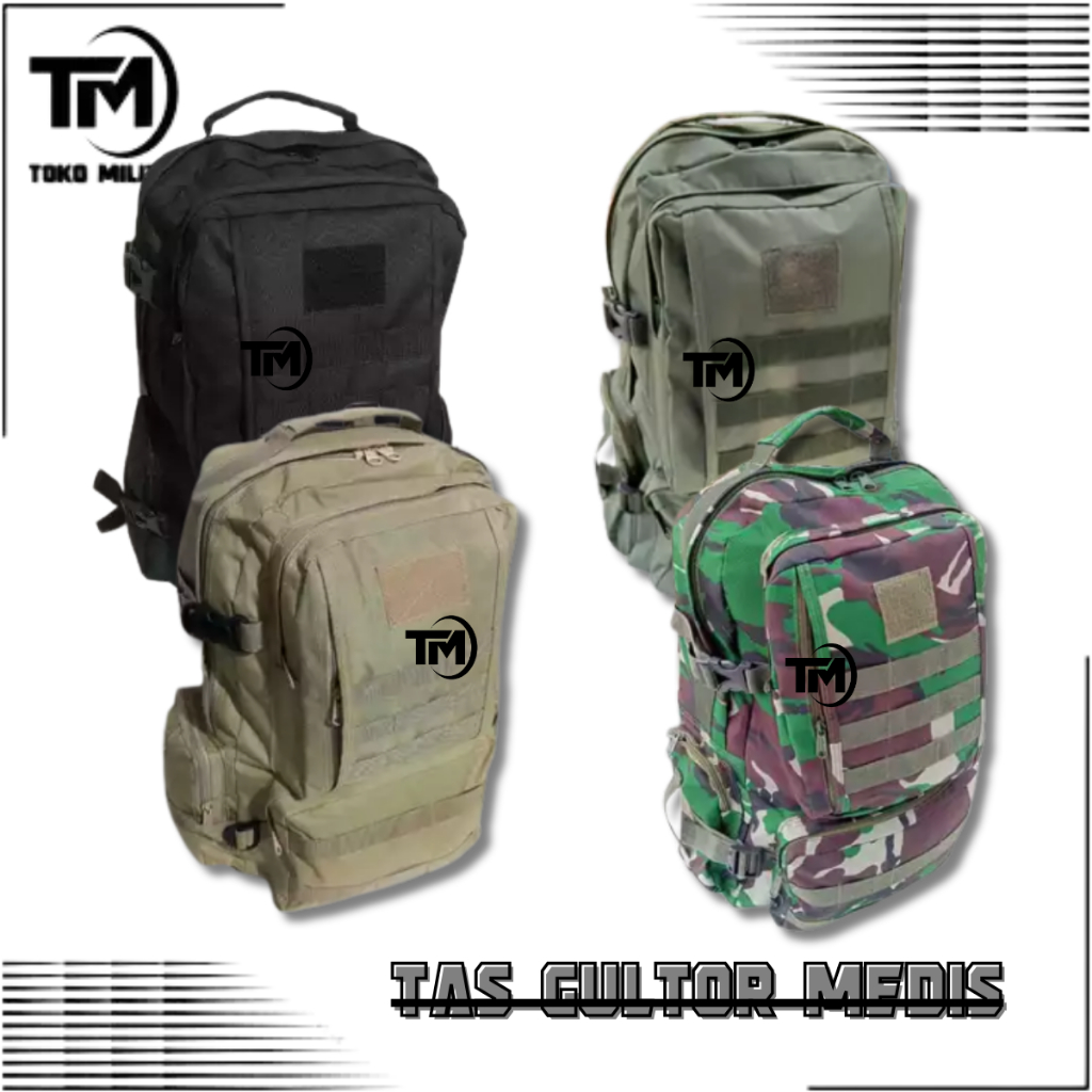 Tas Tactical Ransel Militer Punggung Army Backpack Tas ORIGINAL Tactical GULTOR MEDIS