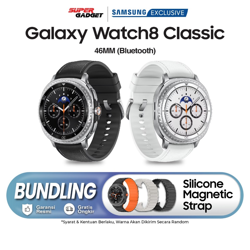 Samsung Galaxy Watch8 Watch 8 Classic 46mm Smartwatch Exynos W1000 Jam Tangan Digital