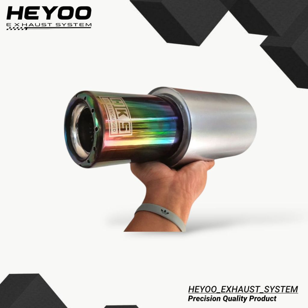 KNALPOT HKS PREMIUM SUARA BASS ADEM / BASS BULAT