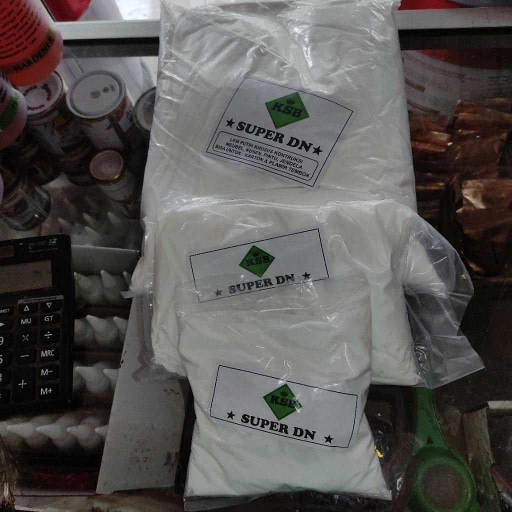 Lem DN Lem kayu KSB LEM PUTIH KHUSUS KONTRUKSI MEUBEL, KUSEN, PINTU, JENDELA BISA UNTUK KARTON & PLA