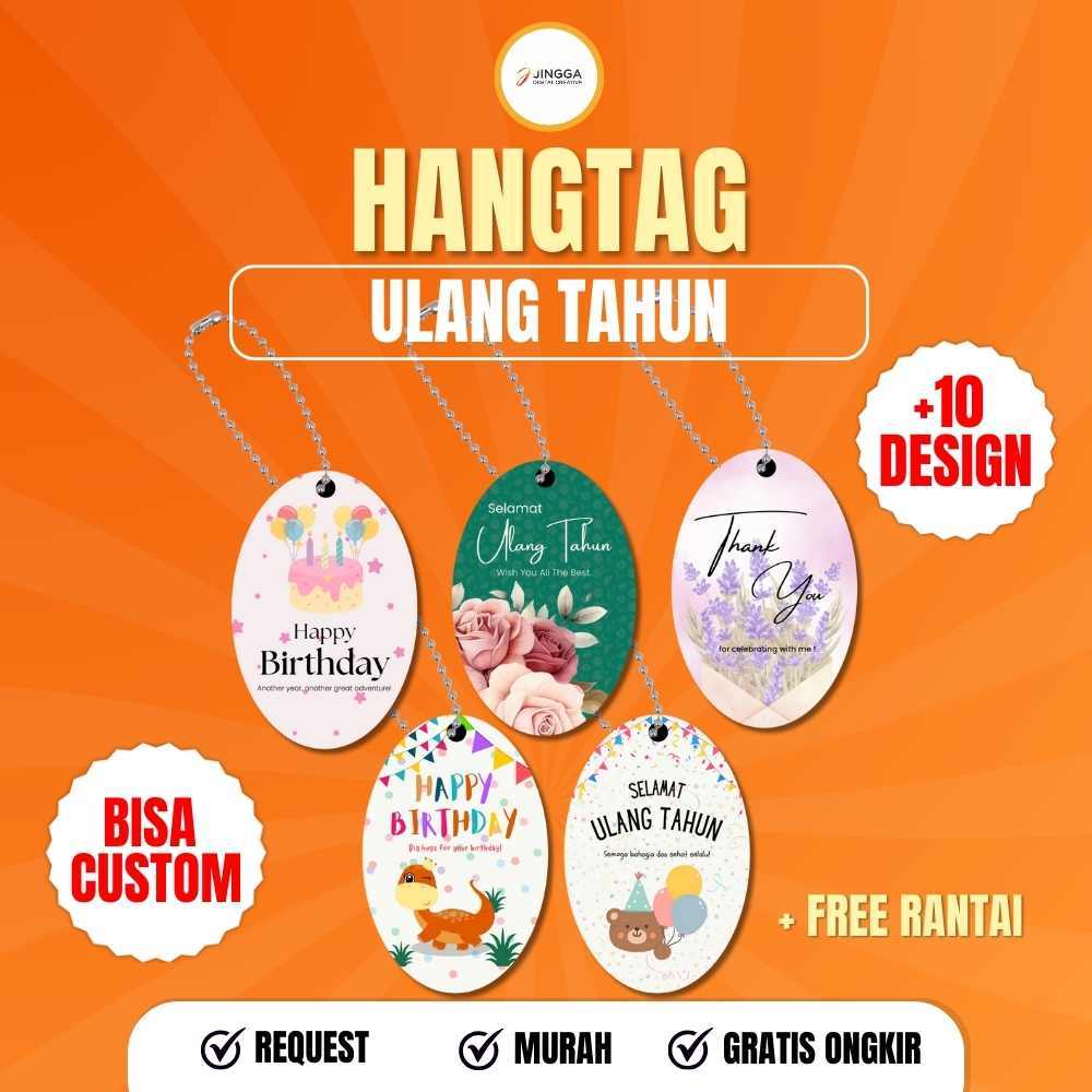 [25 PCS] Hangtag Ulang Tahun | hang tag ulang tahun | hangtag ulang tahun anak | hangtag ulang tahun