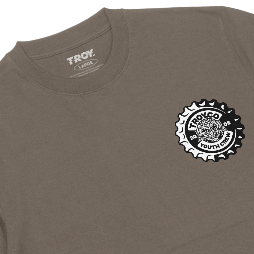 Troy Company Tshirt Maple Brown Youth Crew - Kaos Lengan Pendek Kaos Coklat Maple MTD 3155