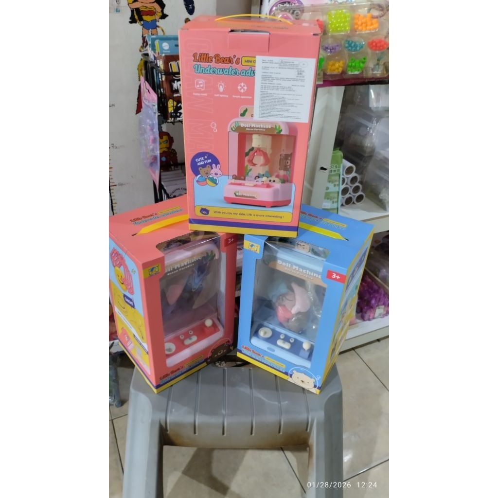 oketoys mainan mesin capit claw machine doll machine mini claw machine