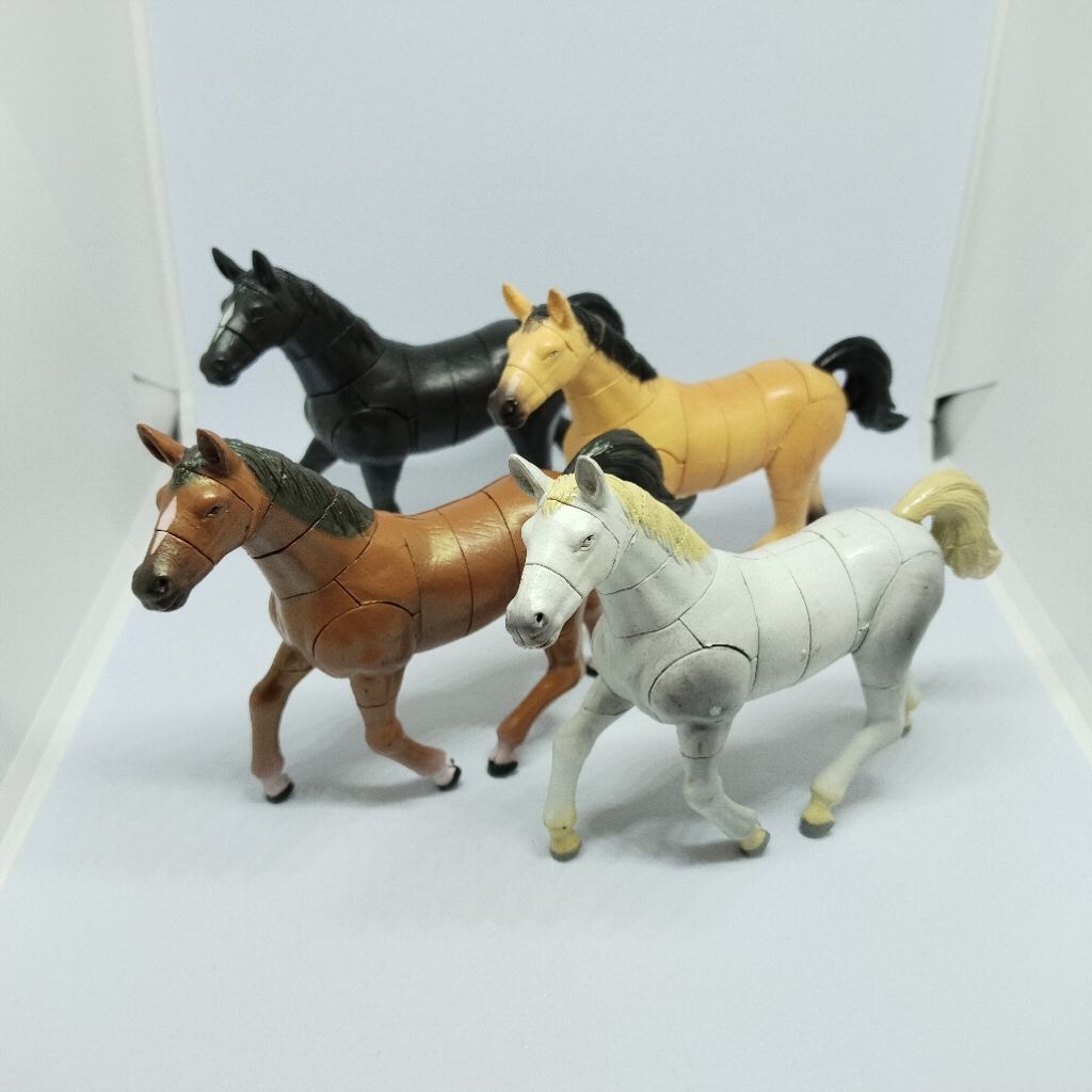 Mainan Action Figure 4D Master Puzzle Horse Kuda Animals Binatang Mustang Stallion
