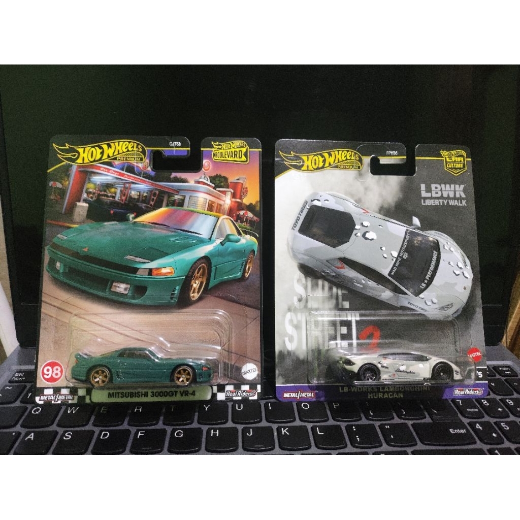 hotwheels premium paketan Lamborghini huracan LBWK & Mitsubishi 3000gt