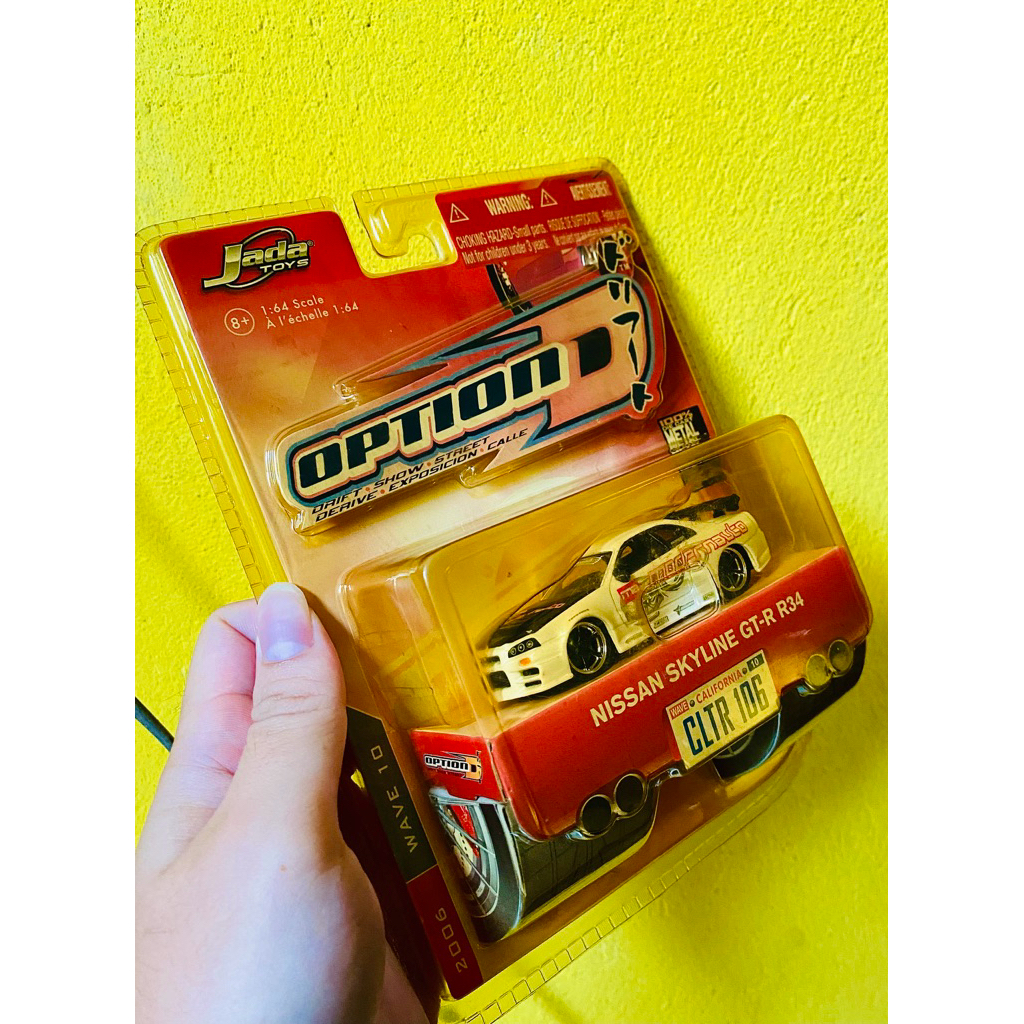 jada toys 1/64 import racer option d nissan skyline R34