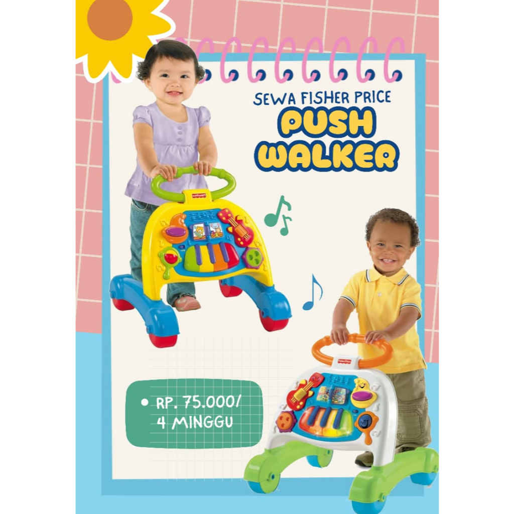 SEWA - FISHER PRICE 2 IN 1 SINGING BAND WALKER | MAINAN ANAK | BELAJAR JALAN | MELATIH JALAN BAYI