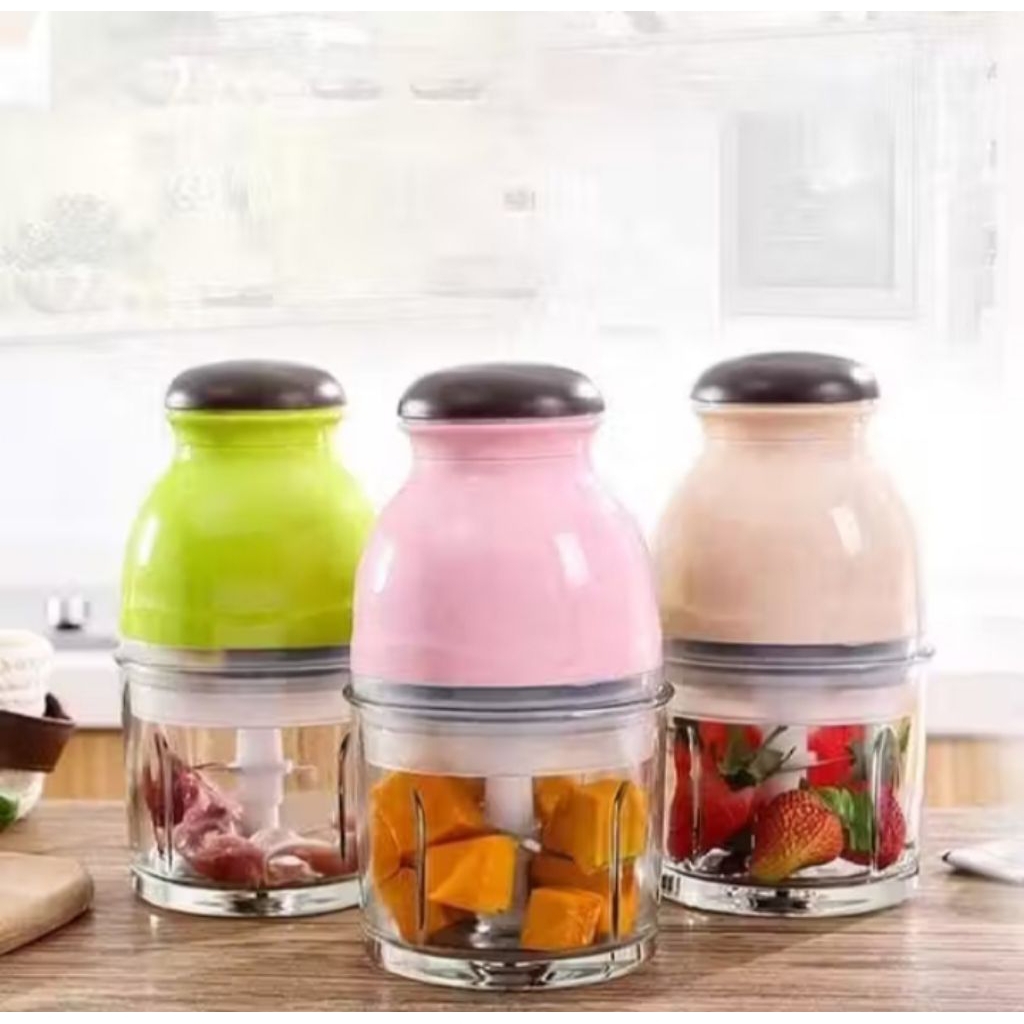 Mini Food Chopper Bumbu Kapsul / Chopper Elektrik 700ml
