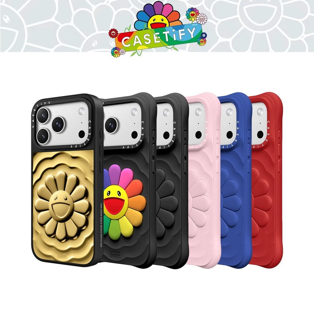 New CASETiFY  Takashi Murakami Case  Series Ripple Case Magsafe Liquid Silicone Anti Dirty Drop Proo