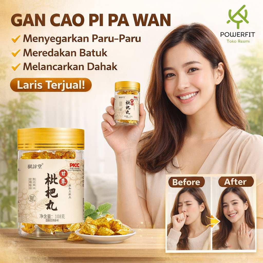 Permen Pelega Tenggorokan Akar Manis Dan Buah Loquat | Permen Pelega Tenggorokan Herbal | Kaya Akan 