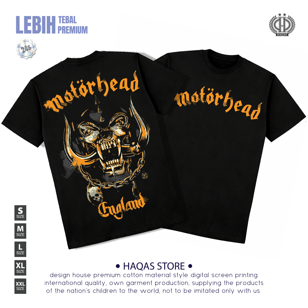 Kaos MOTORHEAD  Premium Tshirt motorhead / kaos band / kaos metal