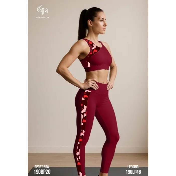 Sport Bra Wanita Olahraga Kombinasi Printing - Gym Fitness Aerobic Zumba Yoga Tenis Pilates Padel - 