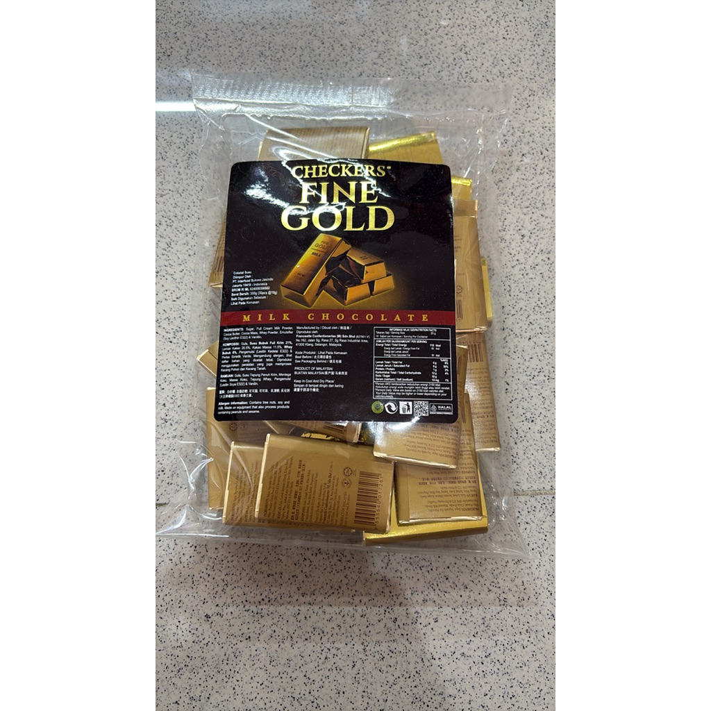 Sajiandapur Checkers Fine Gold Chocolate 300Gr