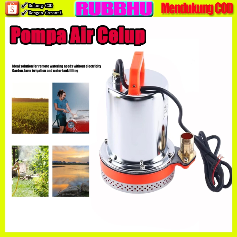 Pompa Air Celup Dc12V 300W Submersible Water Pump 1 Inch Pompa Dc Pompa Kolam Dc