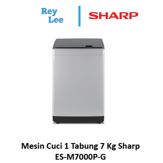 Mesin Cuci Sharp 1 Tabung 7 Kg ES-M7000P-G