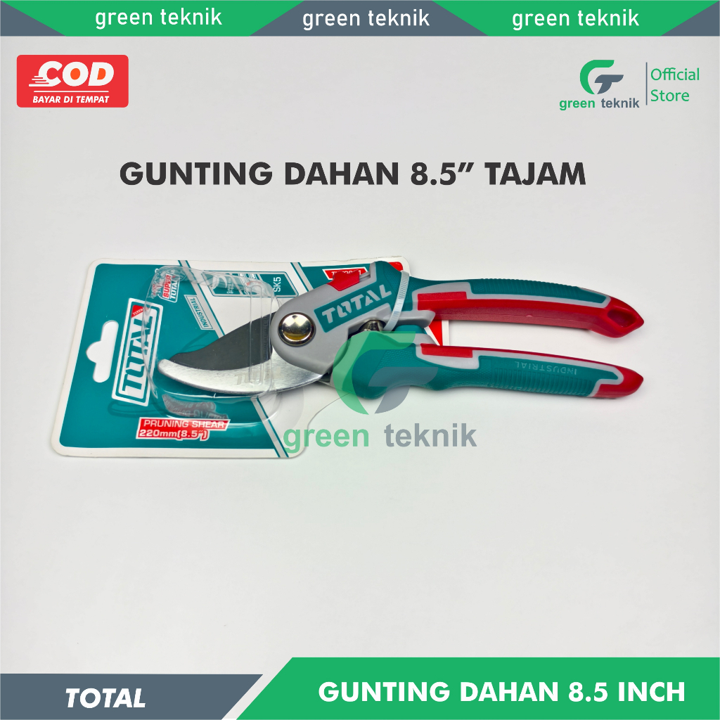 Gunting Pruning Gunting Dahan 8.5" Super Tajam TOTAL