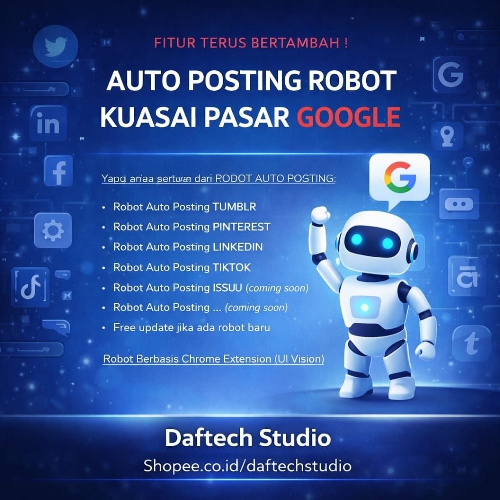 Software Robot Auto Posting Menggunakan Extensi Chrome Bukan iMacros DIGITAL MARKETING TOKO ONLINE I