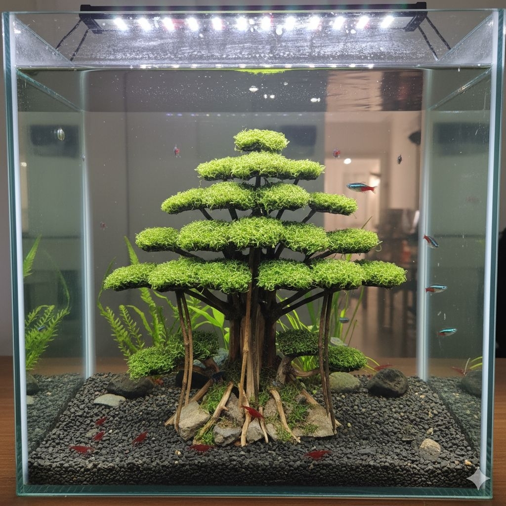 bonsai beringin aquascape sintetis