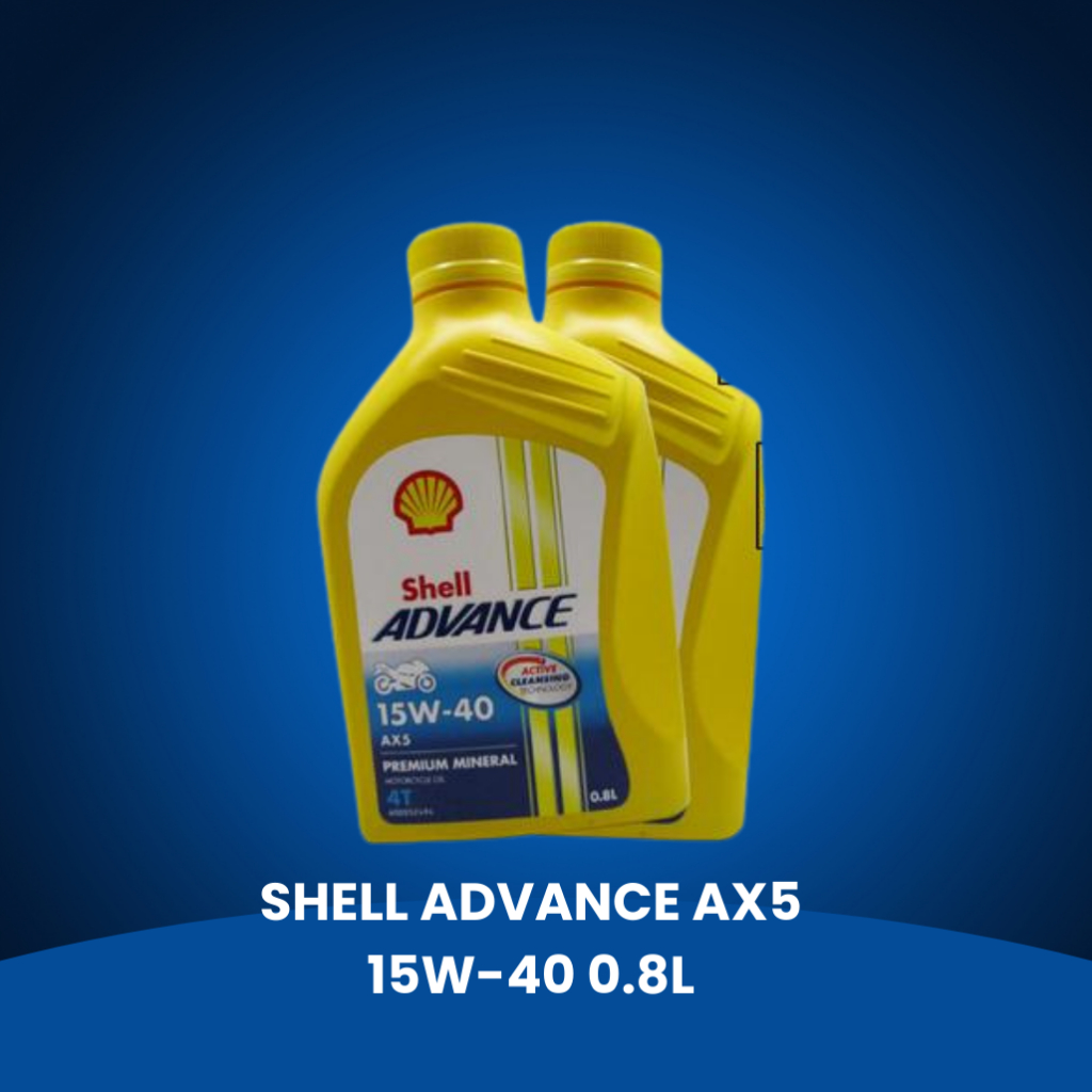 Oli Shell Advance Sport AX5 15W-40 0.8L – Oli Mesin Motor 4 Tak Premium Oil Perlindungan Maksimal