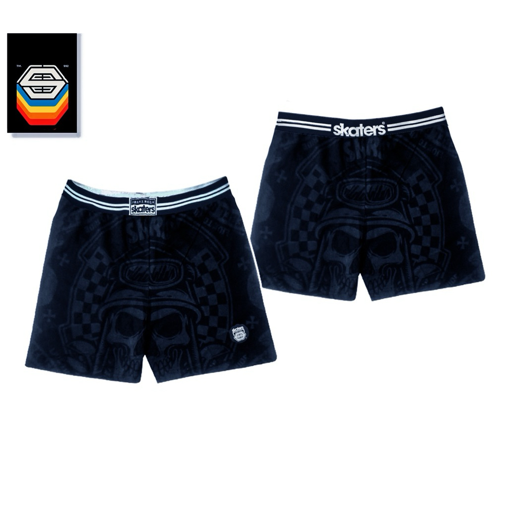 Boxer Skaters Printing Hitam YI002