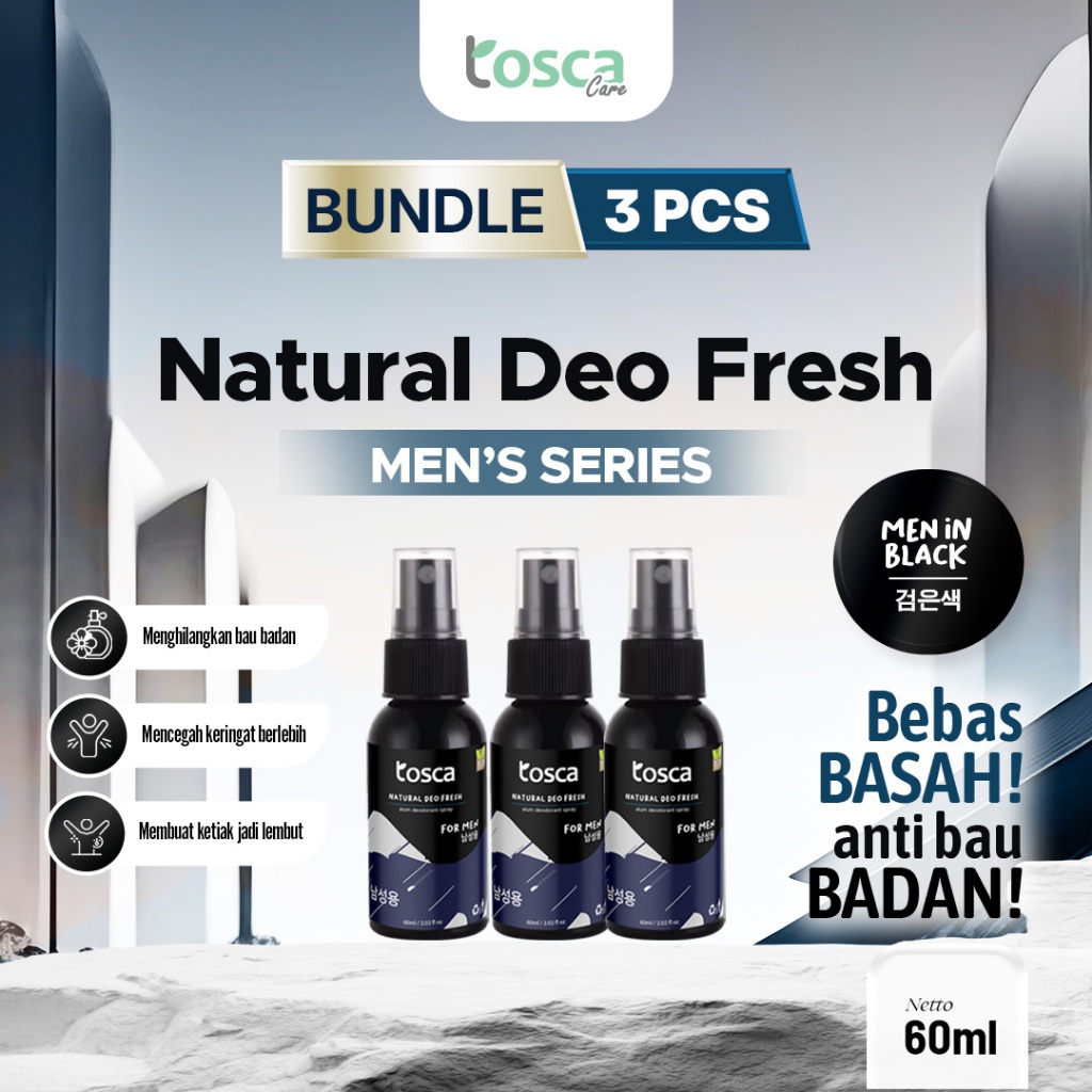 [Bundling 3] Deodorant Natural Men's Series Man In Black 60ml