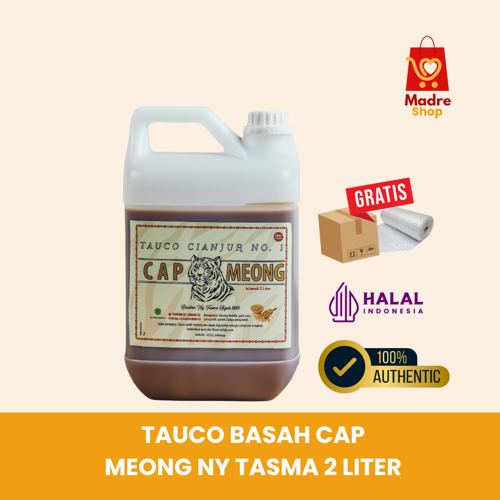 TAUCO BASAH CAP MEONG NY TASMA CIANJUR 2 LITER