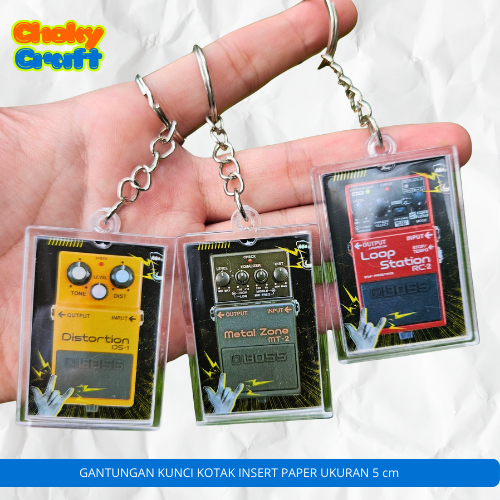 Gantungan Kunci Keychain EFEK DISTORSI BOSS