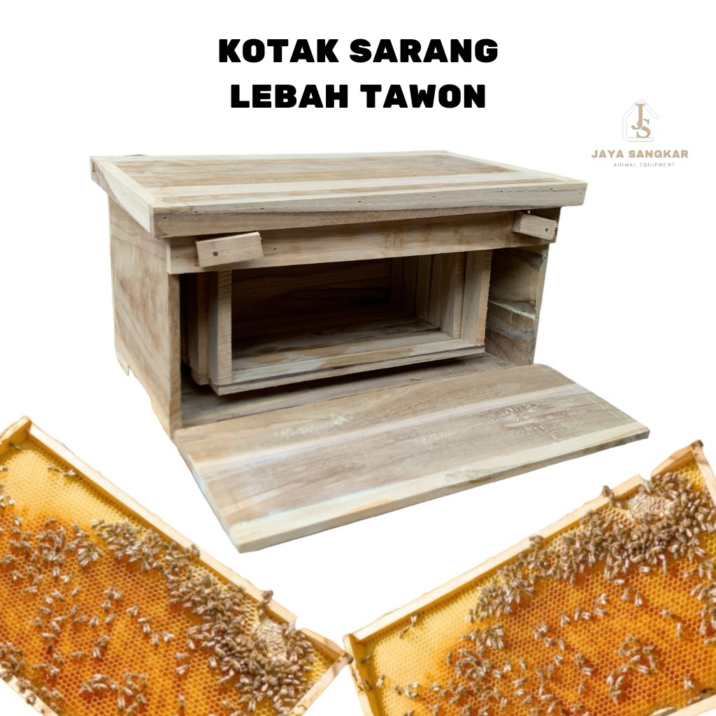 KOTAK SARANG LEBAH TAWON KAYU ASLI