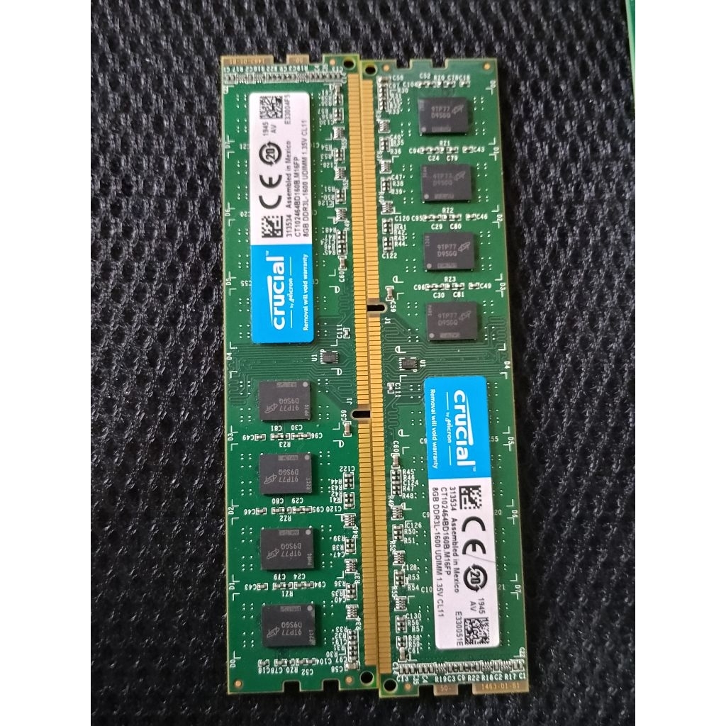 Ram ddr3L 16GB merk Crucial 1600mhz likes new Garansi