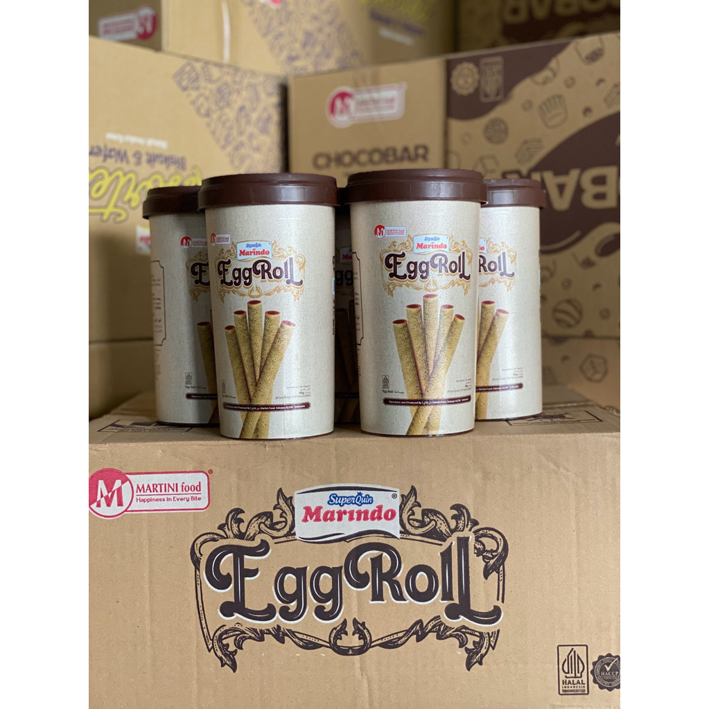 Marindo Egg Roll 1 karton isi 12 Toples
