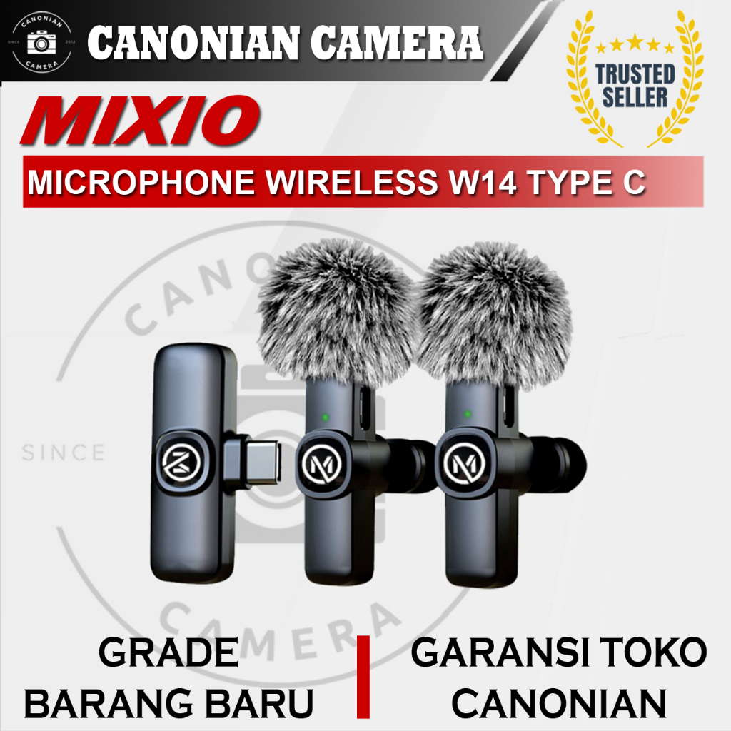 Microphone Mic Wireless Mixio W14 Type C