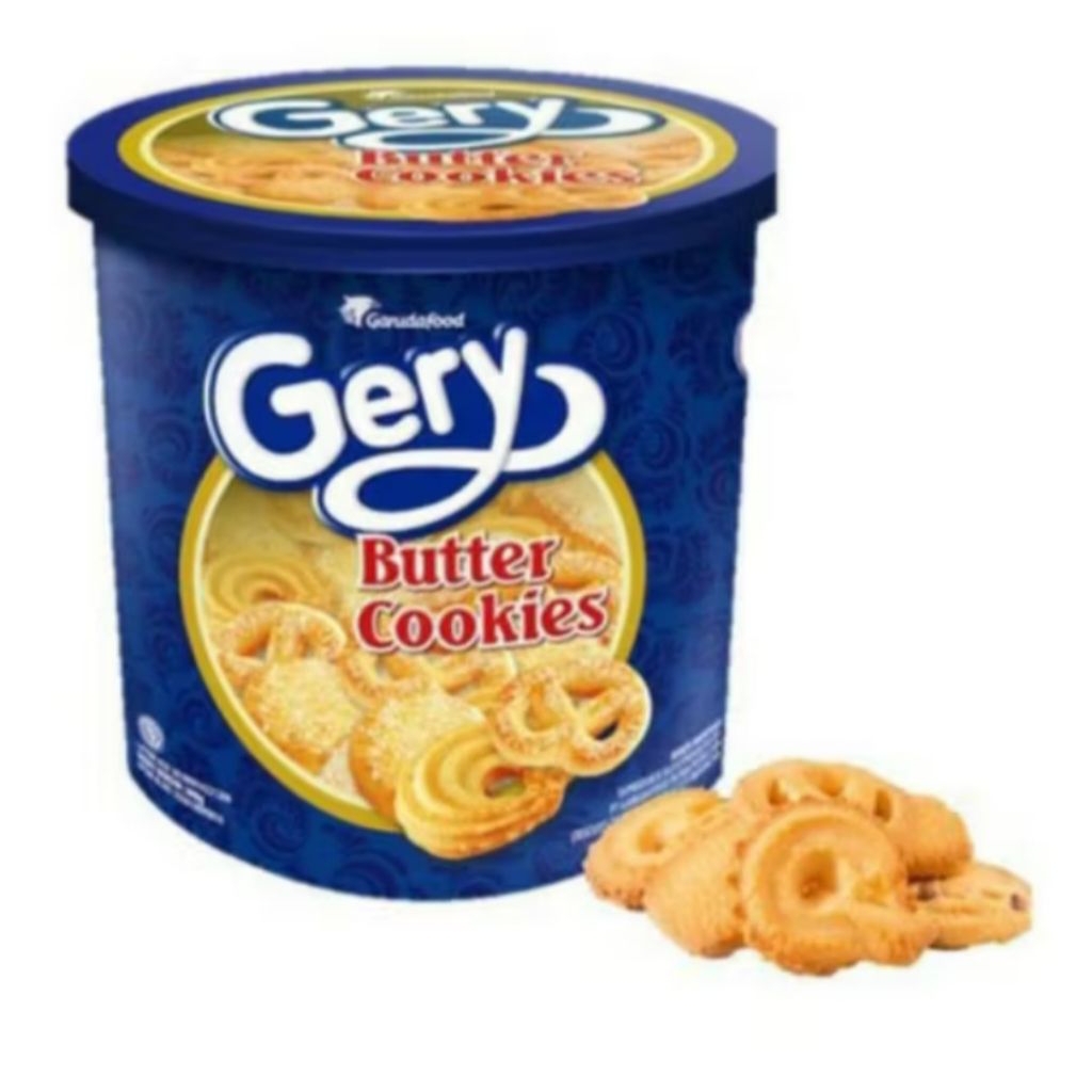 Gery Butter Cookies 300gr Biskuit Kaleng