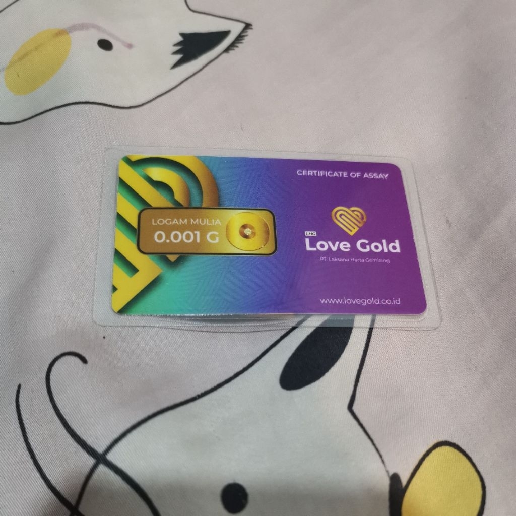 emas 0,01g love gold logam mulia