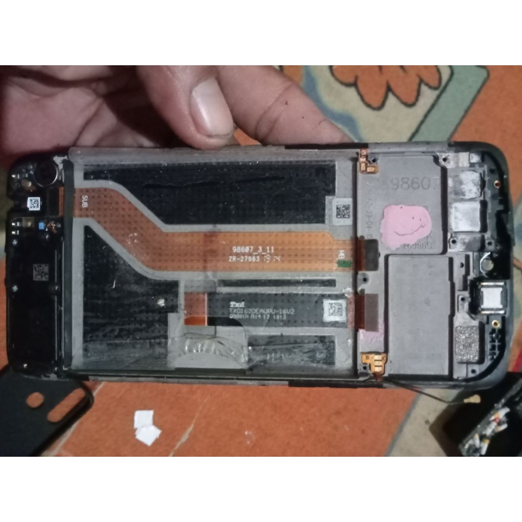 lcd oppo a5s fulset frame  minus touchscreen