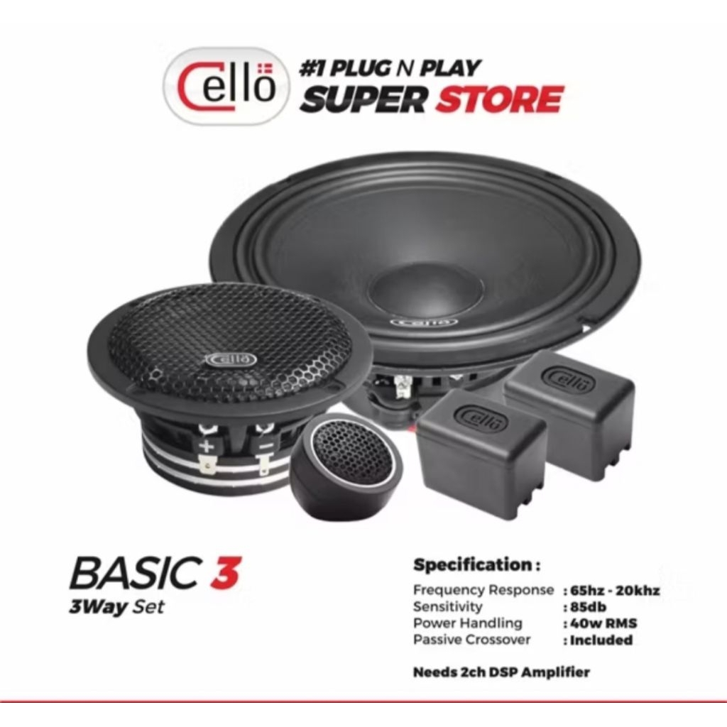 Speaker 3Way Basic UP Cello