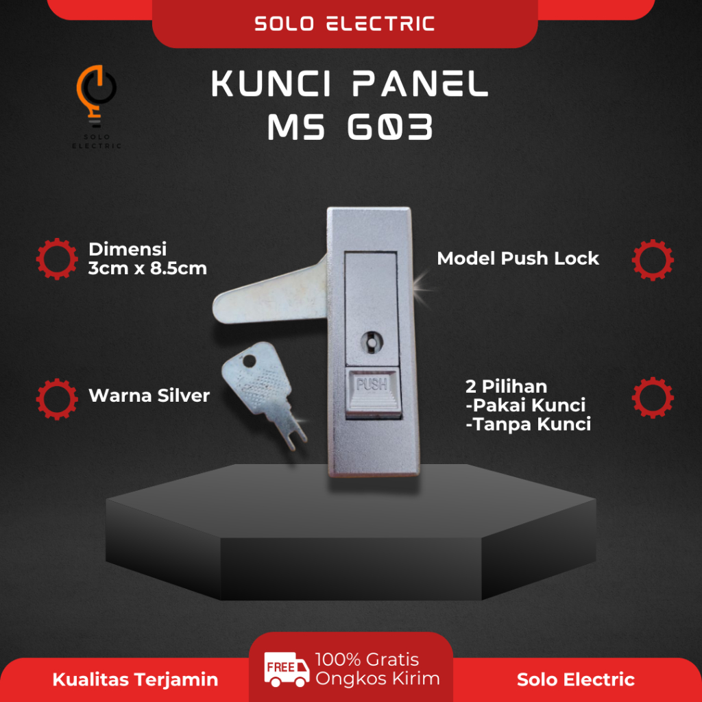 Kunci panel / kunci ms 603 / Kunci push lock / Push lock / Push lock Panel
