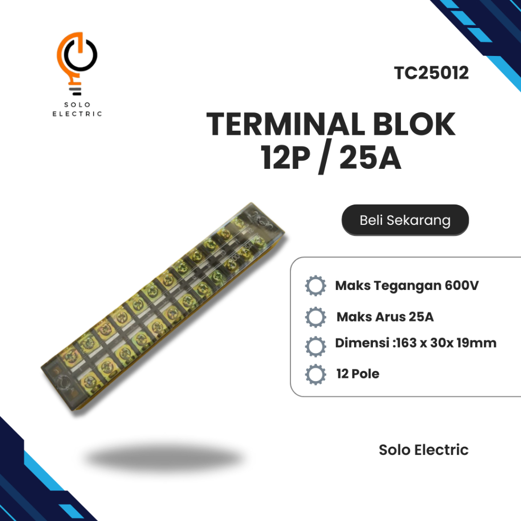 Terminal Blok 12P 25A