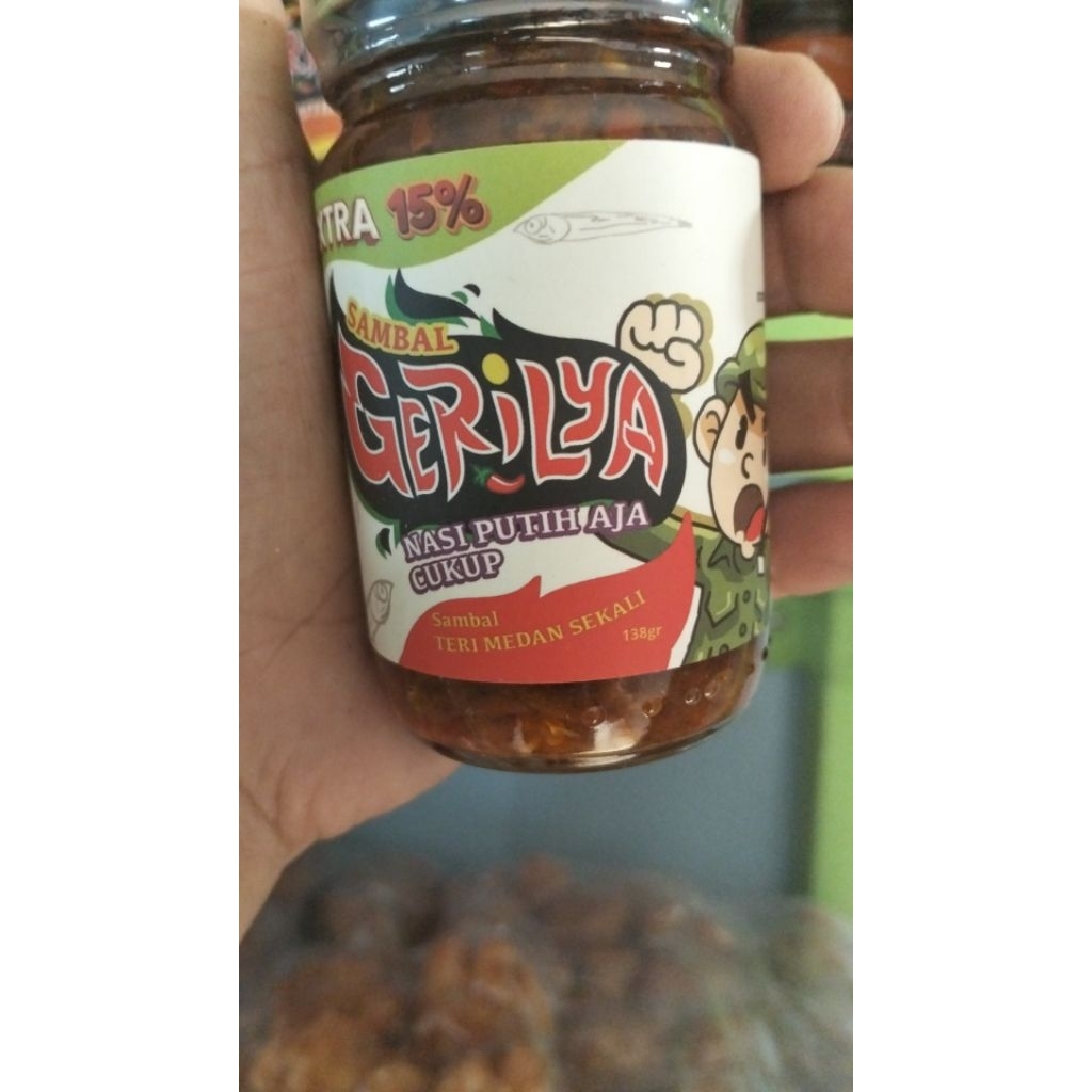 sambal teri Medan asli.