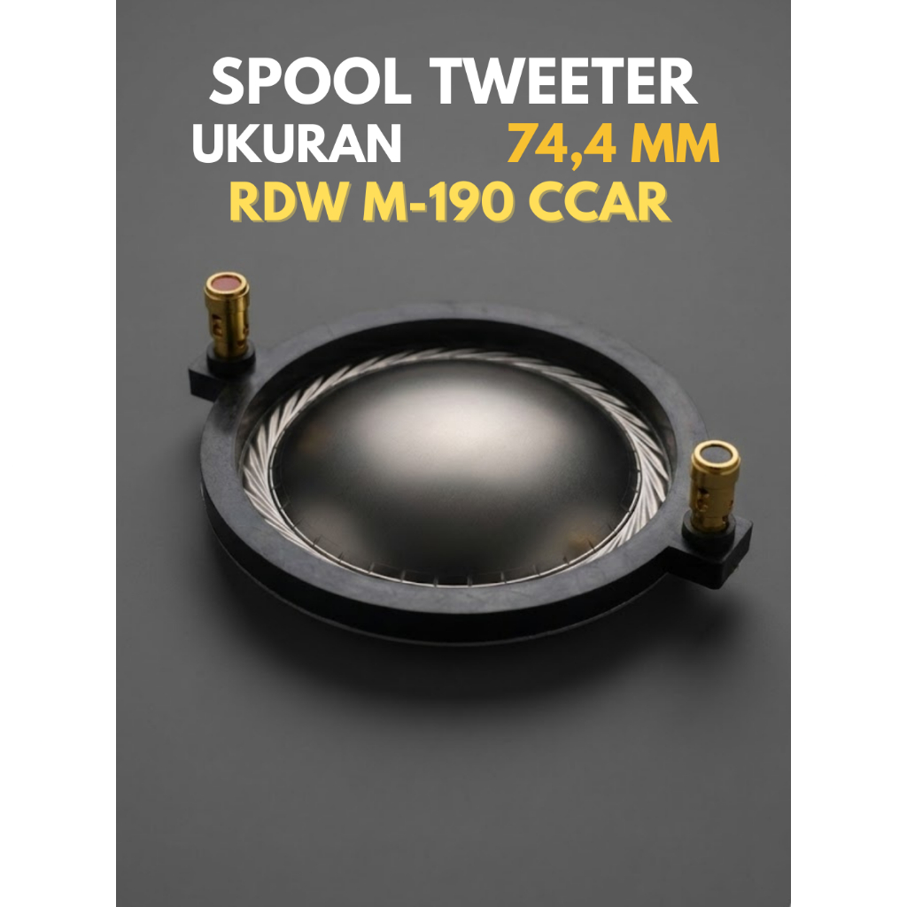 Spul Spull Tweeter M-190 Kawat Pipih CCAR (Kawat Gepeng) 74,4mm RDW Impor / Spol Twiter Driver Recon